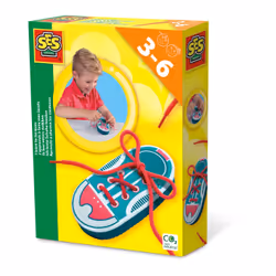 SES Creative I learn to tie shoe laces, 3 yr(s), Multicolour