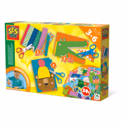 SES Creative I learn to use scissors step-by-step, Children's craft kit, 3 yr(s), Cardboard, Multicolour