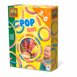 SES Creative Pop beads, 3 yr(s), Cardboard, Multicolour