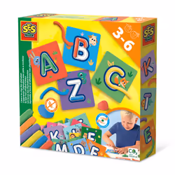 SES Creative I learn the alphabet with clay, Modeling clay playset, Multicolour, Child, 33 pc(s), Boy/Girl, 6 colours