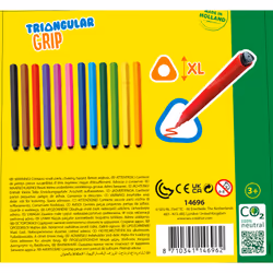 SES Creative Triangular grip colouring pens - Ergonomic handle, Strong nib, Beautiful bright colours, Age 3+