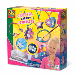 SES Creative Crystal galaxy jewellery, Children's jewellery making set, 6 yr(s), Multicolour