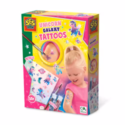 SES Creative Unicorn galaxy tattoos, Children's tattoo set, 5 yr(s), Multicolour