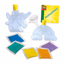 SES Creative Galaxy sand art bottles unicorn and rainbow