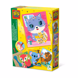 SES Creative Glass beads embroidery cards, Children's embroidery set, 10 yr(s), Multicolour