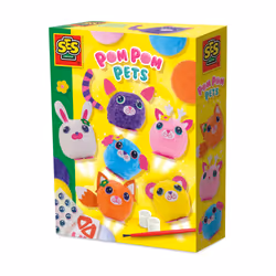 SES Creative Pom pom pets, Children's craft kit, 3 yr(s), Multicolour
