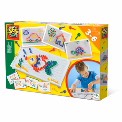 SES Creative Mosaic board, 100 pc(s), 3 yr(s), Boy/Girl, Child, Assorted colours, Netherlands