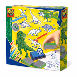 SES Creative Stamp set dinosaur, Children's stamp set, 3 yr(s), Green, 1 pc(s)