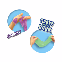 SES Creative Slime - Glow in the dark 2x120gr - Ready to use , 2 thicknesses, Age 3+ - Additional view 4