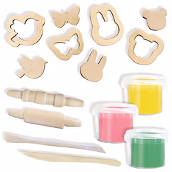 SES Creative Eco dough with wooden tools