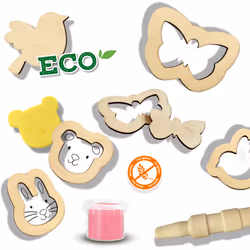 SES Creative Eco dough with wooden tools