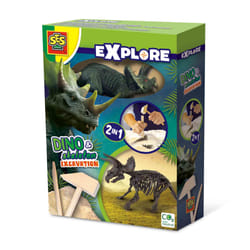 SES Creative Explore Dino and skeleton excavation 2 in 1 - Triceratops