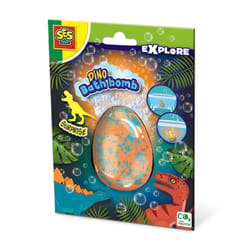 SES Creative Dino bath bomb surprise - Discover which dino comes out of the egg, Nice, big bath bomb (160g) Age 3+