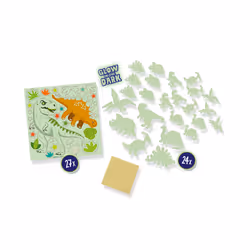 SES Creative Glowing dinos - Glow in the dark, Cool dino themed bedroom decoration, Age 5+