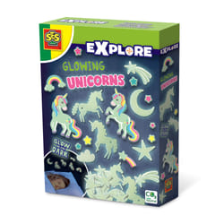SES Creative Glowing unicorns - Glow in the dark, Cool unicorn themed bedroom decoration, Age 5+