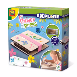 SES Creative Flower press 20 sec. - Dried flowers, without the wait, Can be used in microwave, Age 5+, Children's craft kit, ...