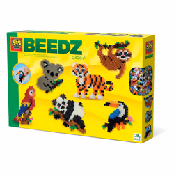SES Creative Beedz Iron on beads - Jungle animals, 2400 pc(s), 5 yr(s), Boy/Girl, Child, Multicolour, Netherlands