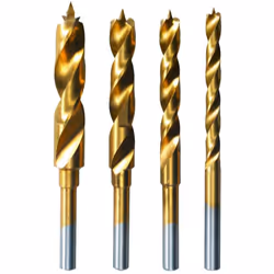 Dremel 636 Titanium Wood Drill Bits, Accessory Set with 4 Woodworking Drilling Bits for Rotary Tool
