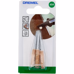 Dremel 454 Chainsaw Sharpening Grinding Stones Multipack, 3 Grinding Stones for Precise, Quick and Easy Sharpening of Chain Saw Blades (4,8 mm)