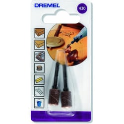 Dremel 430 Sanding Band & Mandrel 2-pack Accessory Set, 6,4 mm (Grit 60) Sanding Bands and Mandrels for Sanding, Shaping and Smoothing Wood and