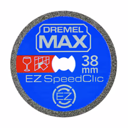 MAX High Performance Cutting Wheel (SC545DM) Diamond Coated Cutting Disc with EZ SpeedClic System, 38mm, Max Life