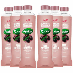 Radox 100% Nature Inspired Fragrance Bath Soak, Feel Detoxed, 6 Pack,