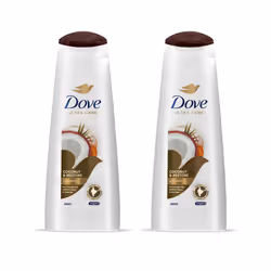 2x400ml Dove Nourishing Restoring Ritual Shampoo with coconut oil