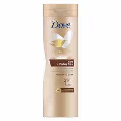 Dove Summer Visible Glow Gradual Self Tan Lotion 400ml - Medium / Dark