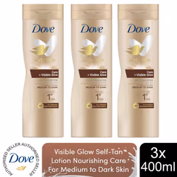 Dove Summer Visible Glow Gradual Self Tan Lotion 400ml - Medium / Dark - Additional view 8