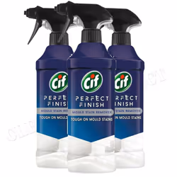 Cif Perfect Finish Mould Stain Remover x 3 Powerful cleaner with bleach 435 ml