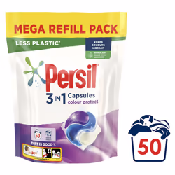Persil 3in1 Capsules, Colour, 50 Washes - 6 Pack (Total 300 Washes)