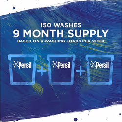 Persil 3 in 1 Bio stain removal first time Laundry Washing Capsules/ Tablet mega refill pack 150 Washes 9 month supply