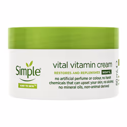 Kind to Skin Vital Vitamin Night Cream restores and replenishes skin face moisturiser 50 ml
