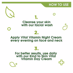 Kind to Skin Vital Vitamin Night Cream restores and replenishes skin face moisturiser 50 ml - Additional view 4