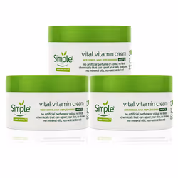 3x Simple Kind to Skin Vital Vitamin Night Cream for Sensitive Skin