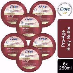 6 pack Dove Nourishing Secrets Visible Glow Pro Age body butter 250ml