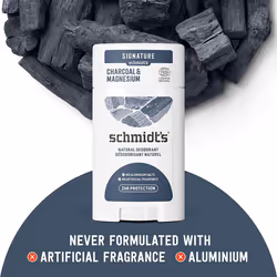 Schmidt's Stick Vegan Deodorant Charcoal & Magnesium, 75 g/ 58ml