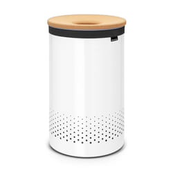 Brabantia Large Laundry Bin with Cork Lid, 60 L - White