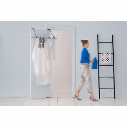 Brabantia Radiator Airer and Hanging Drying Rack - Metallic Grey - Additional view 3