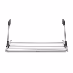 Brabantia Radiator Airer and Hanging Drying Rack - Metallic Grey - Additional view 4