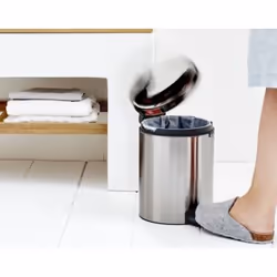 Brabantia 112102 trash can 5 L Round Stainless steel
