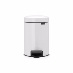 Brabantia 112126, 3 L, Round, White, Plastic, Pedal, 17 cm