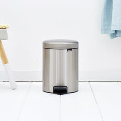 Brabantia Pedal Bin newIcon Round Brushed steel