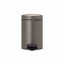 Brabantia 113246, 3 L, Round, Platinum, Plastic, Pedal, 16.8 cm