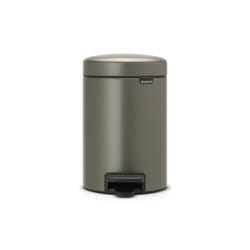 Brabantia 113246 trash can 3 L Round Platinum