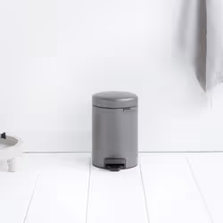 Brabantia 113246 trash can 3 L Round Platinum - Additional view 5