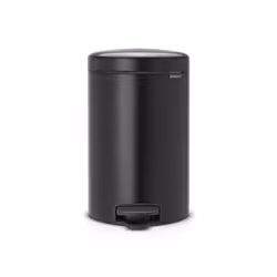 Brabantia 113741, 12 L, Round, Black, Plastic, Pedal, 24 cm