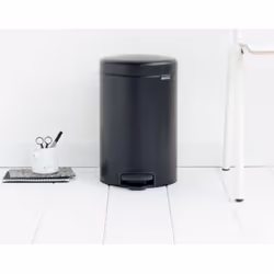 Brabantia 113741 trash can 12 L Round Black