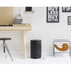 Brabantia 113741 trash can 12 L Round Black - Additional view 4