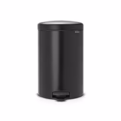 Brabantia 114106, 20 L, Round, Black, Plastic, Pedal, 29 cm